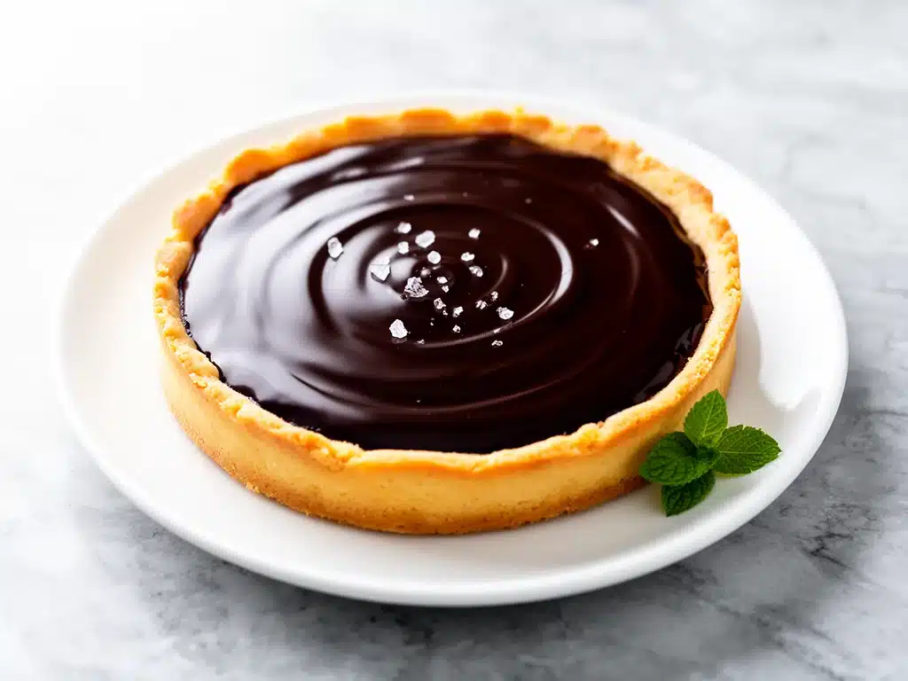 Home 8 silky chocolate ganache tart - featured image
