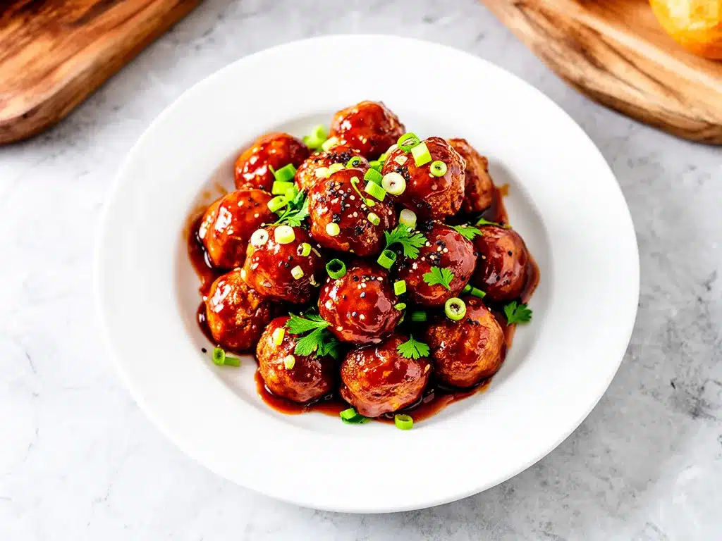 Game Day Slow Cooker BBQ Cocktail Meatballs Easy Recipe for Busy Weeknights 4 slow cooker bbq cocktail meatballs preparation steps