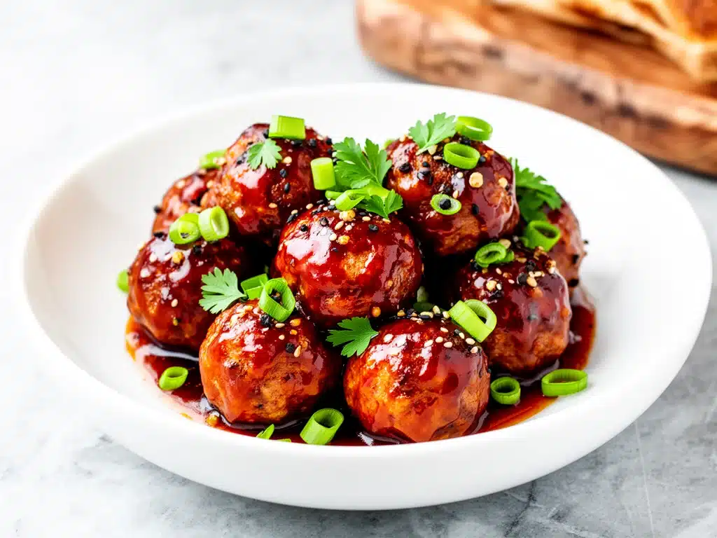 slow cooker bbq cocktail meatballs - featured image