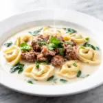 slow cooker creamy tortellini soup - featured image