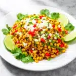 smoky grilled corn salad with cotija - featured image