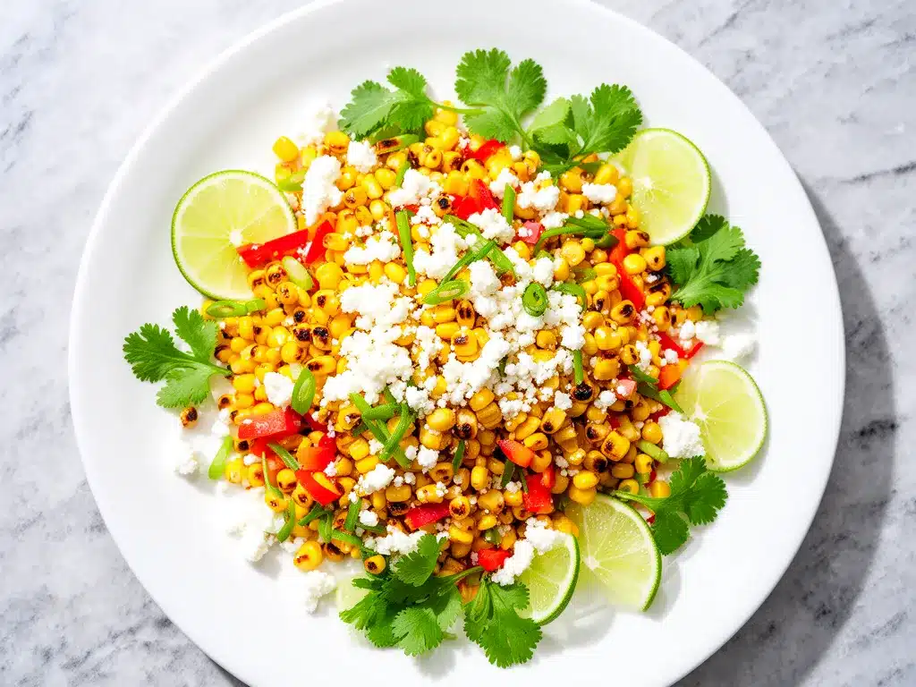 Smoky Grilled Corn Salad with Cotija Easy Recipe for Busy Weeknights 4 smoky grilled corn salad with cotija preparation steps