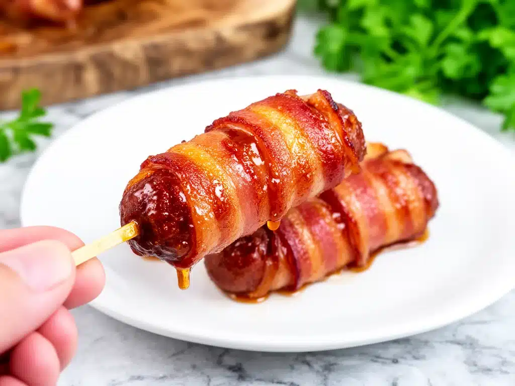 Home 2 tailgate bacon wrapped smokies - featured image