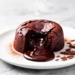 triple chocolate molten lava cake - featured image