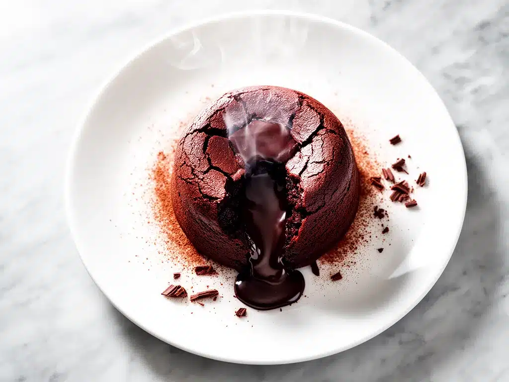 Triple Chocolate Molten Lava Cake Recipe Easy Gooey Center Dessert 4 triple chocolate molten lava cake preparation steps