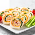 turkey cheddar pinwheels - featured image