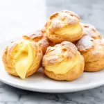 vanilla custard cream puffs - featured image