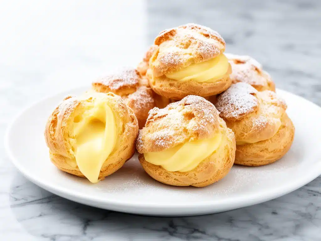 Home 10 vanilla custard cream puffs - featured image