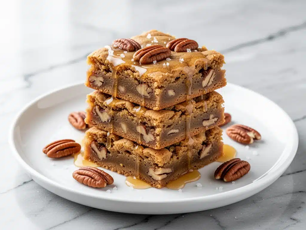 Home 10 Autumn Brown Butter Pecan Cookie Bars - featured image