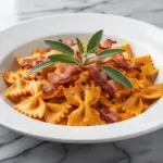 Autumn Creamy Pumpkin Sage Farfalle Pasta - featured image