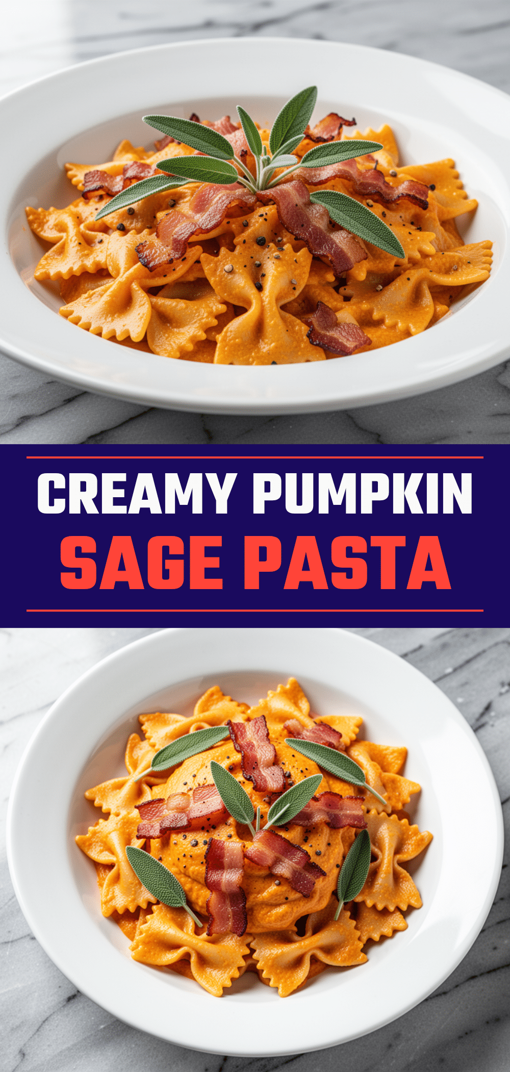 Autumn Creamy Pumpkin Sage Farfalle Pasta: Easy Weeknight Recipe 5 Autumn Creamy Pumpkin Sage Farfalle Pasta recipe