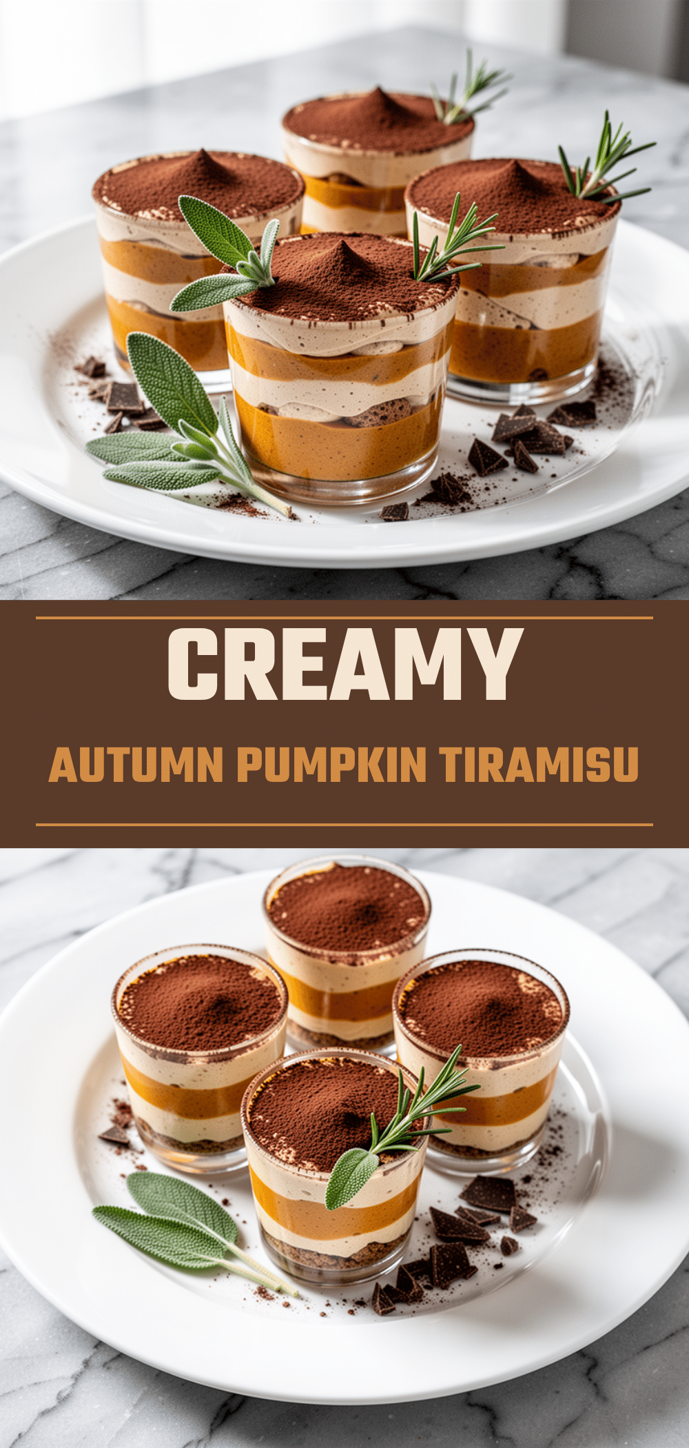 Autumn Pumpkin Tiramisu Cups: 5-Minute Easy Fall Dessert 5 Autumn Pumpkin Tiramisu Cups recipe