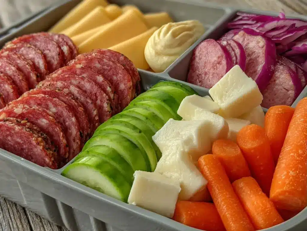 Back to School Ham and Cheese Bento Bowl - featured image