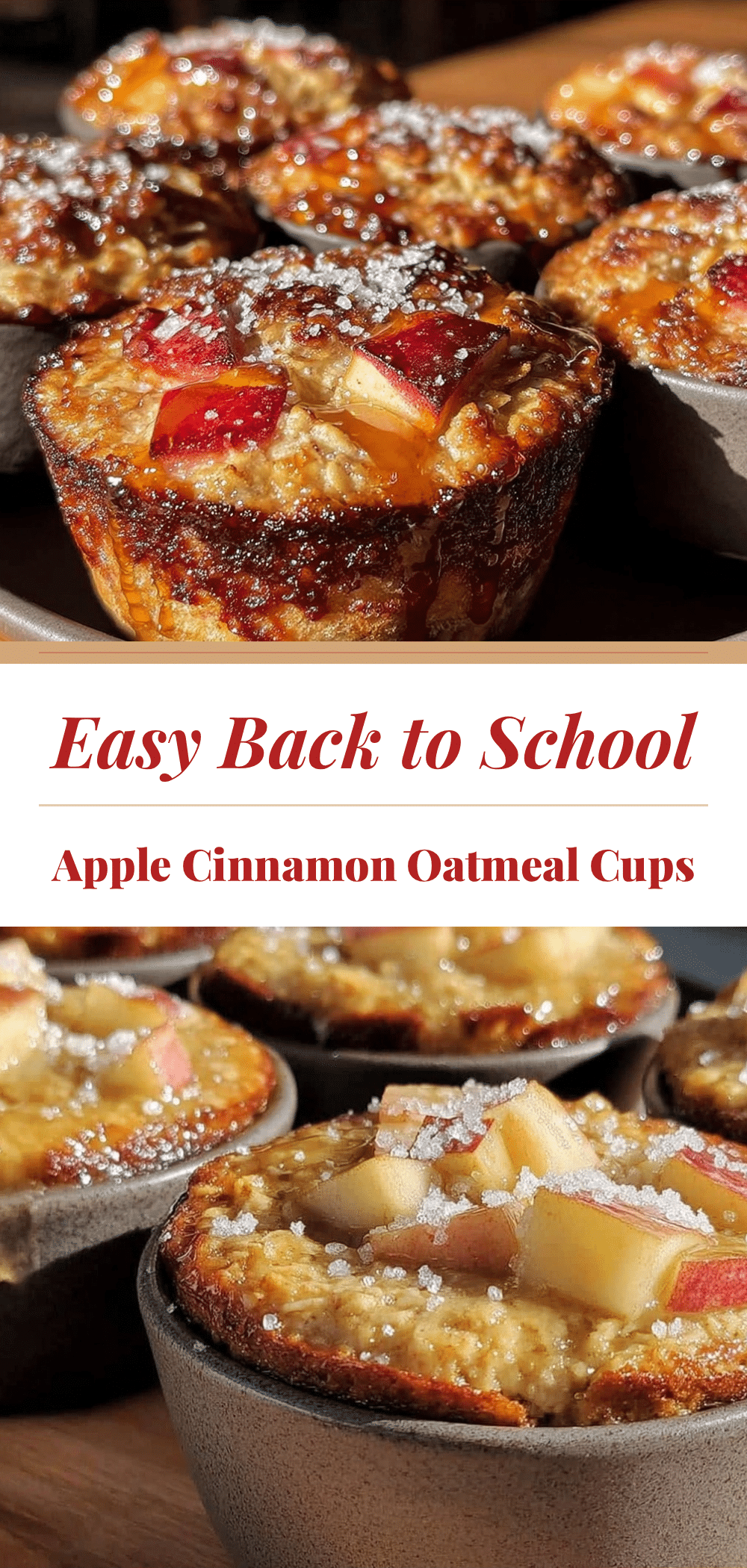 Easy Baked Apple Cinnamon Oatmeal Cups: Budget Breakfast 5 baked apple cinnamon oatmeal cups recipe