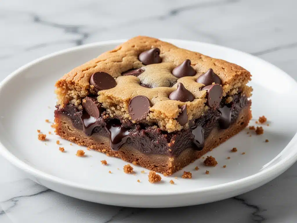 bakery-style chocolate chip cookie bars - featured image
