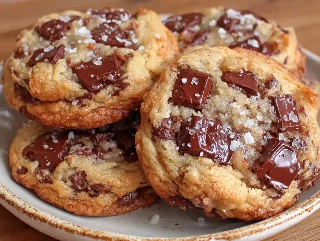brown butter chocolate chip cookies - featured image