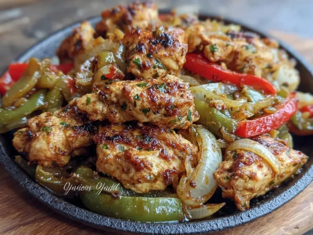 budget sheet pan chicken fajitas - featured image