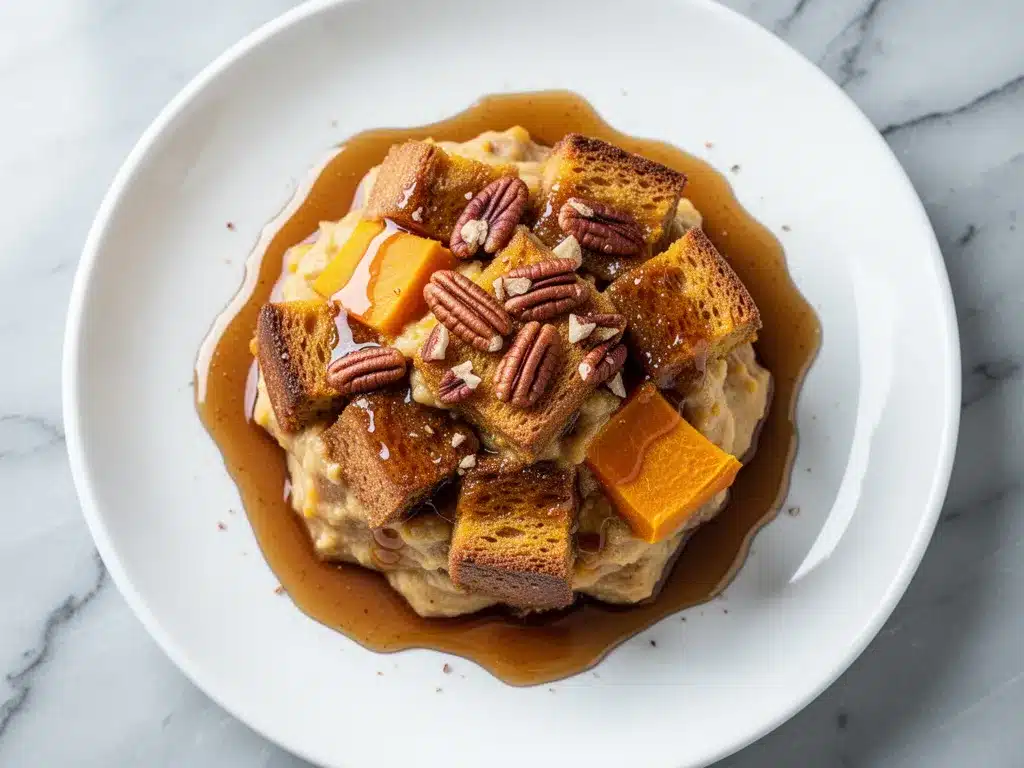 Cozy Fall Butternut Squash Bread Pudding: Easy Weeknight Dessert 4 butternut squash bread pudding preparation steps