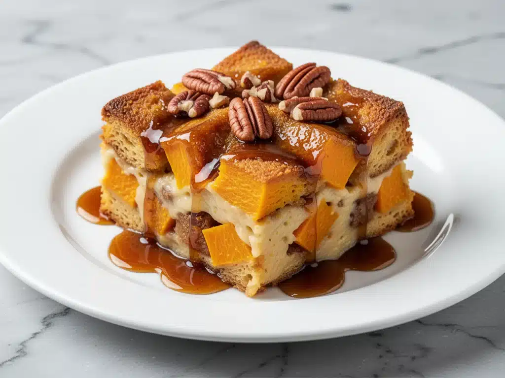 butternut squash bread pudding - featured image