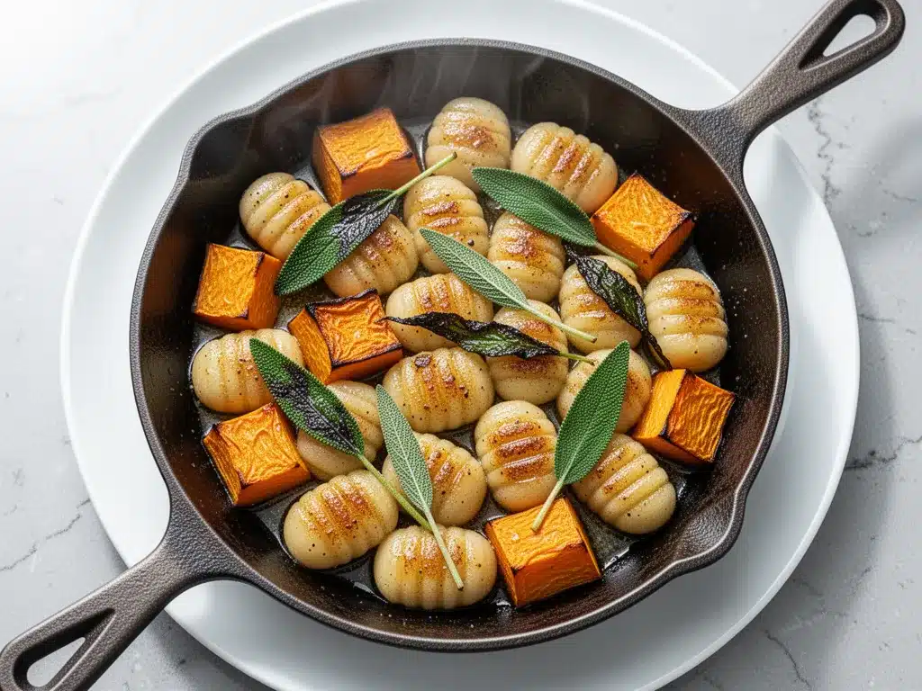 Butternut Squash Sage Gnocchi: 3-Ingredient Comfort Food 4 butternut squash sage gnocchi preparation steps
