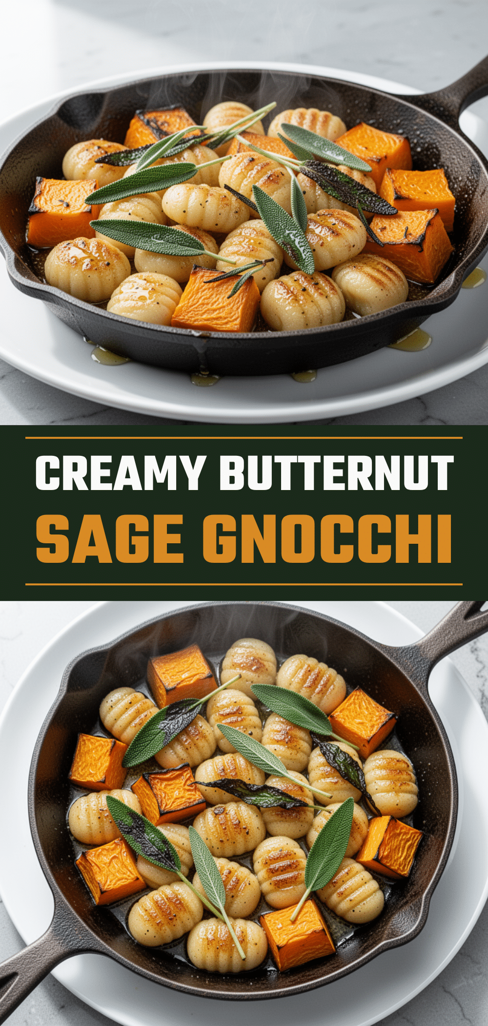 Butternut Squash Sage Gnocchi: 3-Ingredient Comfort Food 5 butternut squash sage gnocchi recipe