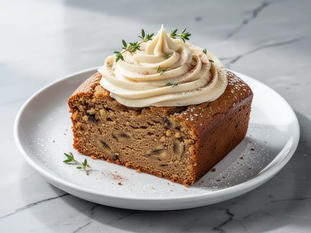 chai spiced banana bread with cream cheese swirl - featured image