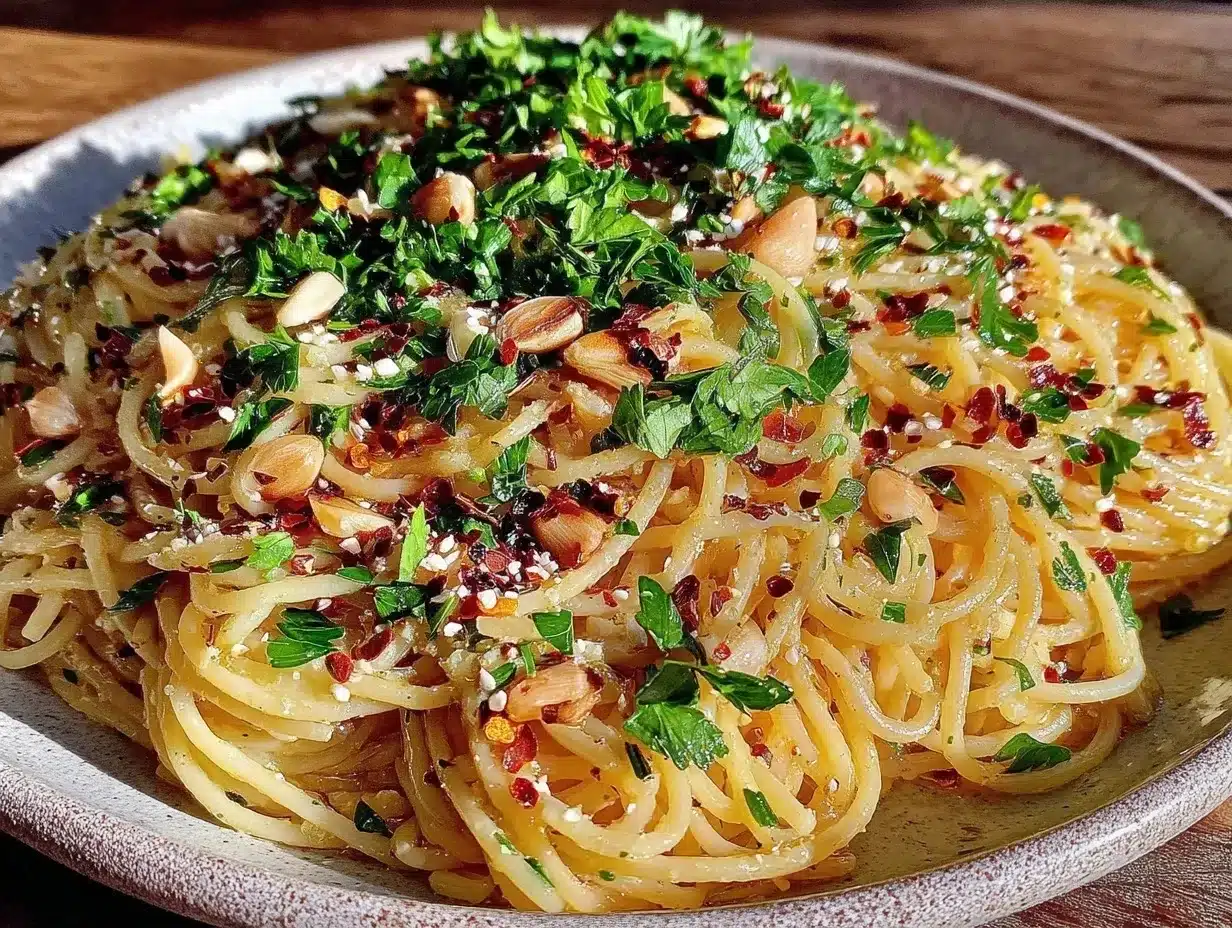 Cheap Pasta Aglio e Olio: Easy Family Meal Prep 4 Cheap Pasta Aglio e Olio preparation steps