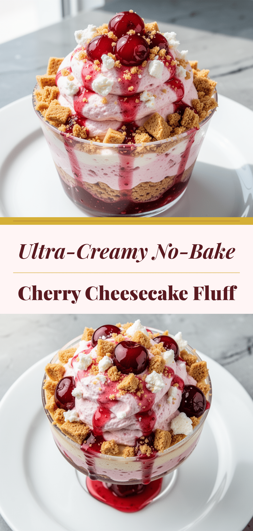 Ultra-Creamy Cherry Cheesecake Fluff Cups: 5-Ingredient Dessert 5 Cherry Cheesecake Fluff recipe