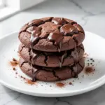 chewy double chocolate espresso cookies - featured image