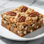 chewy oatmeal cookie bars - featured image