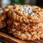 chewy peanut butter oatmeal cookies - featured image