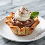 chocolate hazelnut phyllo cups - featured image