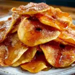 cinnamon sugar baked apple chips - featured image