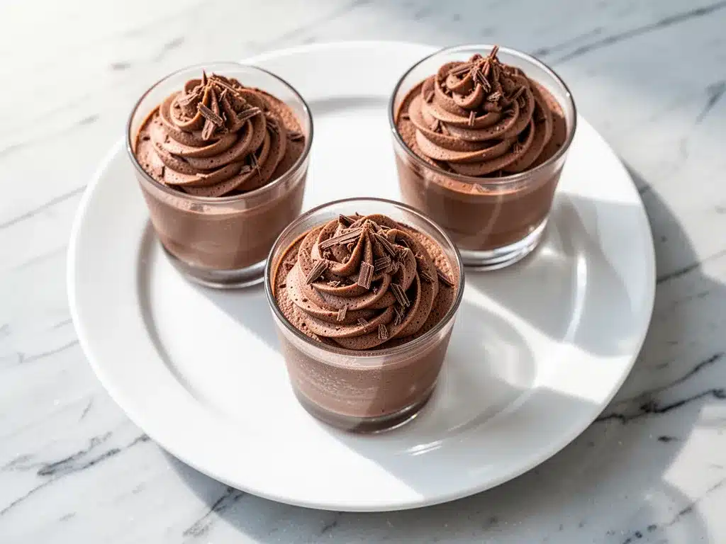 Ultra-Creamy Cottage Cheese Chocolate Mousse Cups 4 cottage cheese chocolate mousse preparation steps