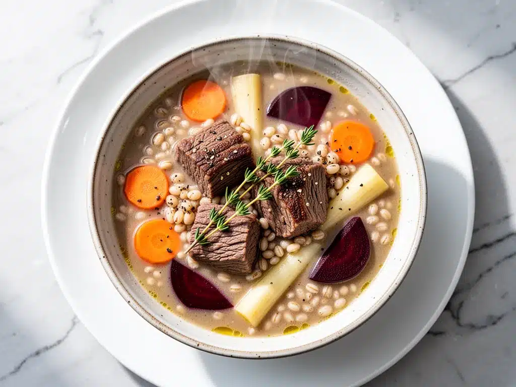 Cozy Fall Beef and Barley Stew: Easy 30-Minute Dinner 4 cozy fall beef and barley stew preparation steps