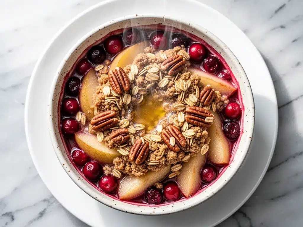 Easy Cozy Fall Cranberry Pear Crisp: Perfect Fall Dessert 4 Cozy Fall Cranberry Pear Crisp preparation steps