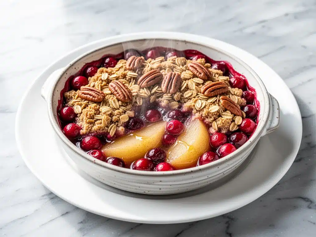 Cozy Fall Cranberry Pear Crisp - featured image