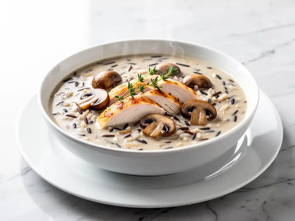 Home 6 Cozy Fall Creamy Chicken Wild Rice Soup - featured image