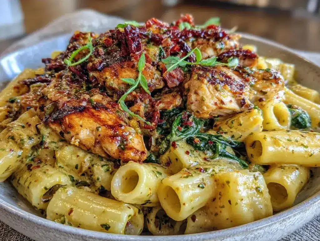 creamy sun-dried tomato pasta - featured image
