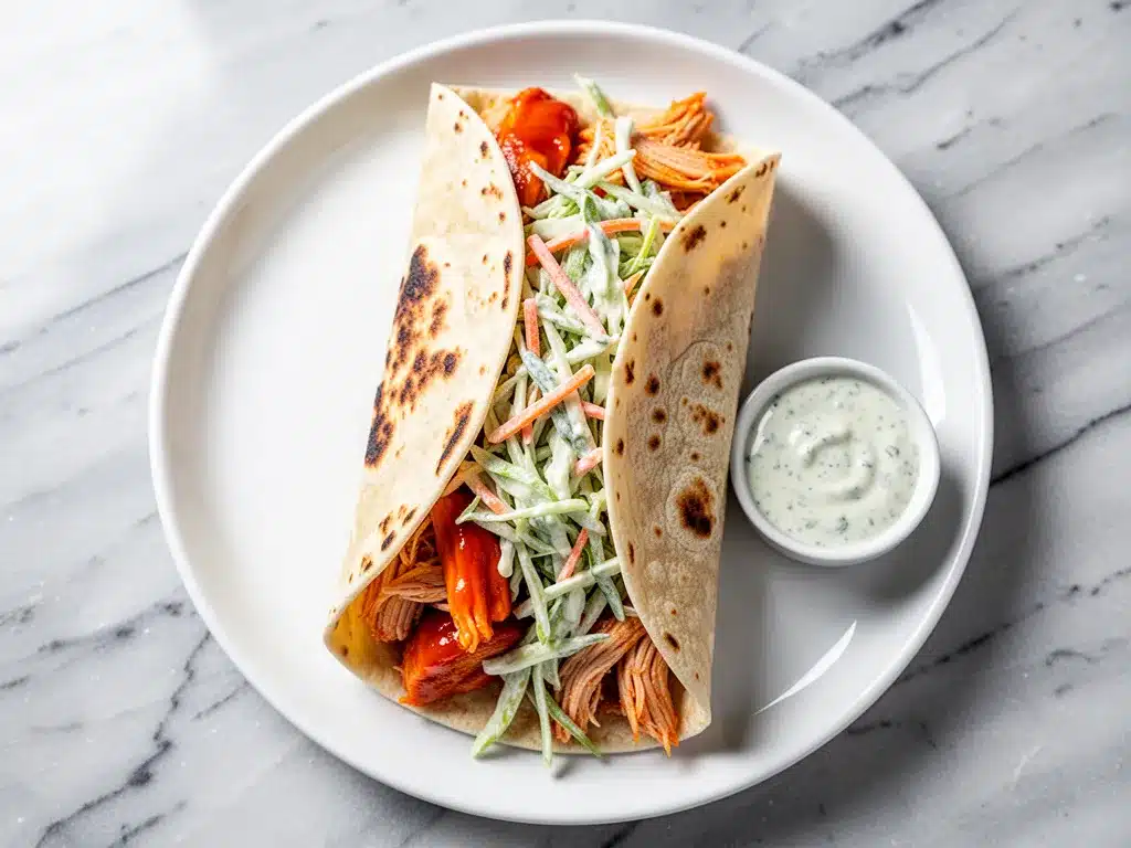 Crispy Air Fryer Buffalo Chicken Wraps: Easy Better Than Takeout 4 Crispy Air Fryer Buffalo Chicken Wraps preparation steps