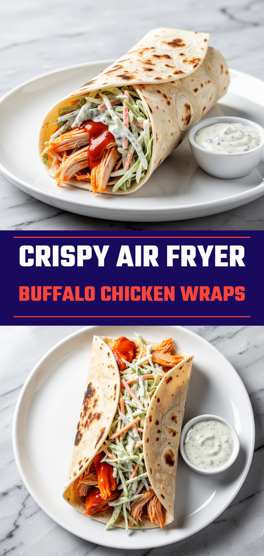 Crispy Air Fryer Buffalo Chicken Wraps: Easy Better Than Takeout 5 Crispy Air Fryer Buffalo Chicken Wraps recipe
