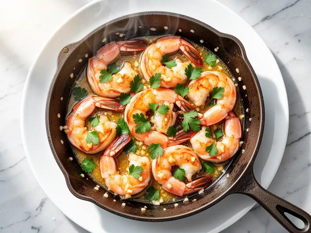 Crispy Garlic Butter Shrimp Scampi Skillet: 30-Min Dinner 4 crispy garlic butter shrimp scampi skillet preparation steps