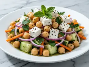 crunchy Mediterranean chickpea salad - featured image
