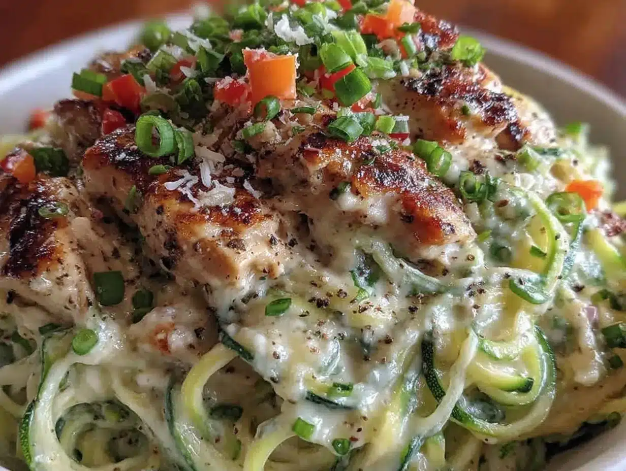 Diabetic-Friendly Zucchini Noodle Chicken Alfredo: Easy & Budget-Friendly 4 diabetic-friendly zucchini noodle chicken alfredo preparation steps