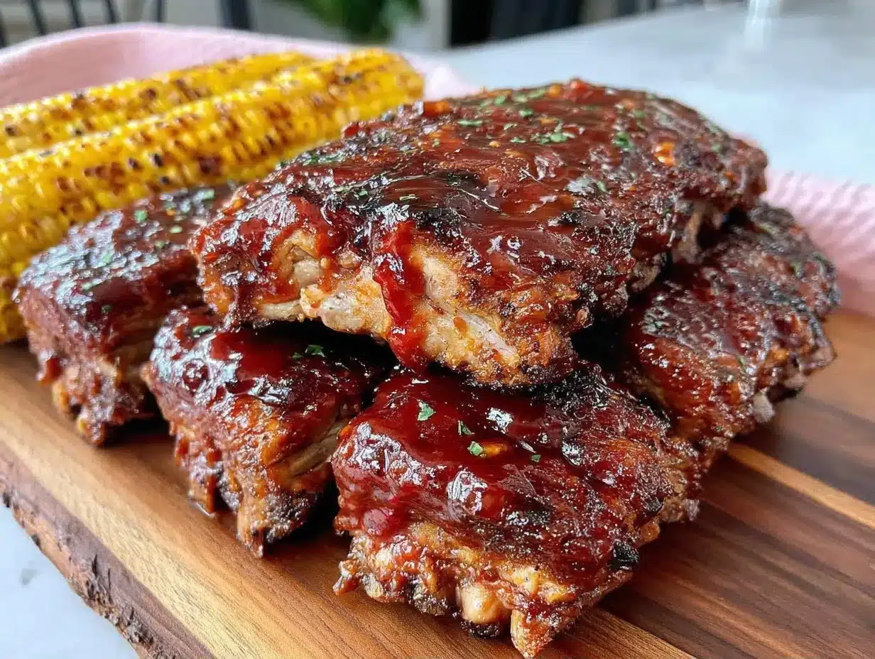 Easy Bourbon BBQ Ribs: 5 Ingredients 4 Easy Bourbon BBQ Ribs preparation steps