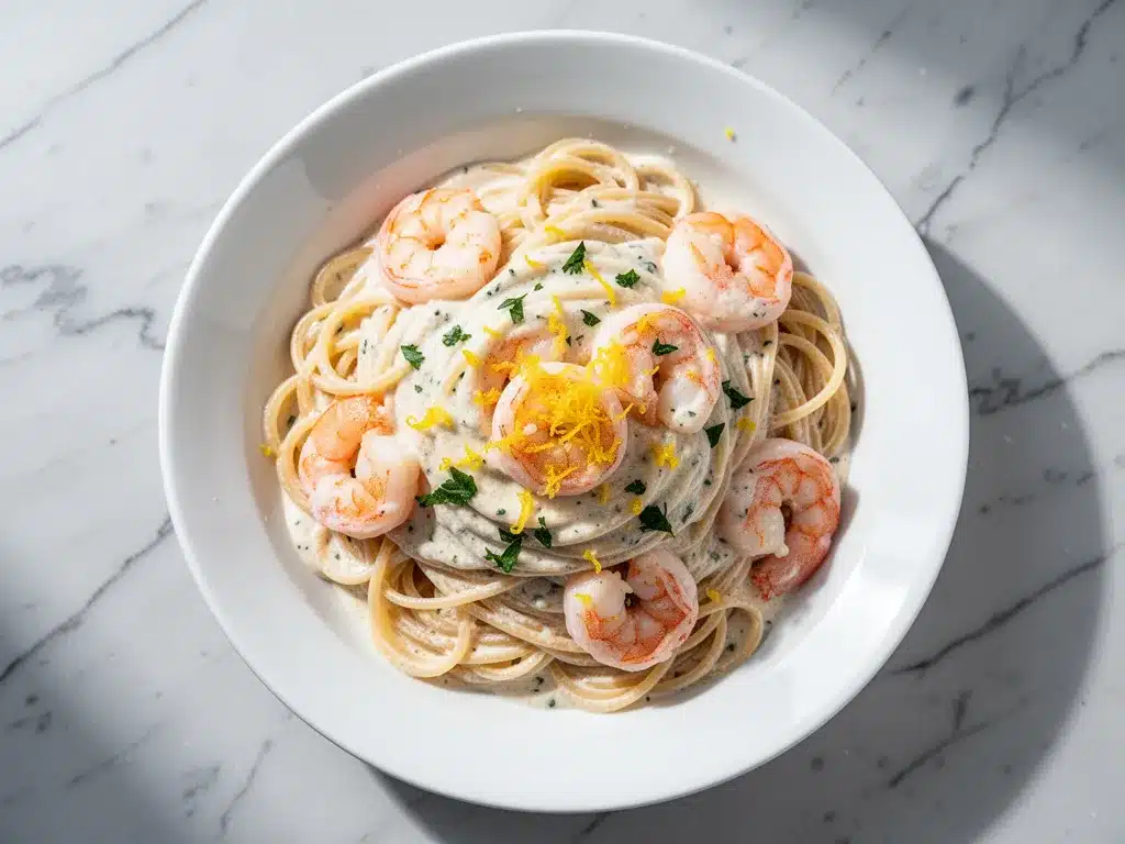 Easy Garlic Parmesan Shrimp Pasta 4 easy garlic parmesan shrimp pasta preparation steps