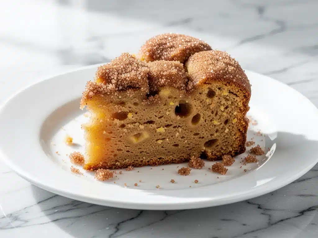 fall apple cider doughnut cake - featured image