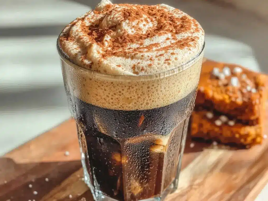 fall cinnamon pumpkin spice cold brew coffee - featured image