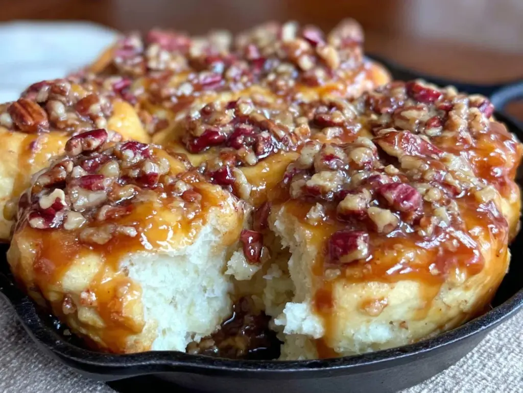 fall maple pecan sticky buns - featured image