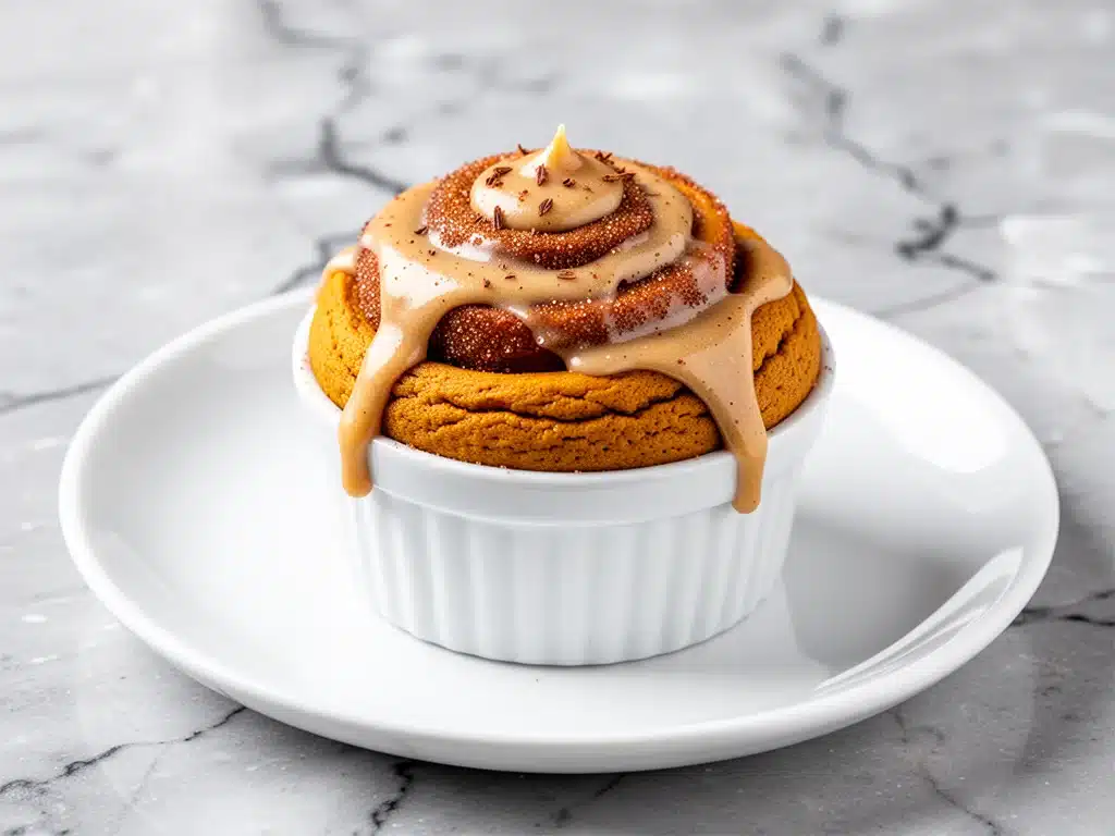 fall pumpkin cinnamon roll cookie cups - featured image